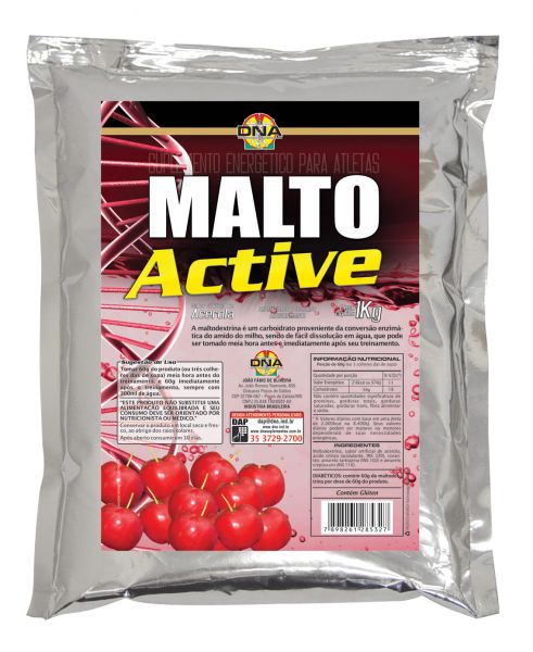 Malto Active - Pacote 1000g - Acerola