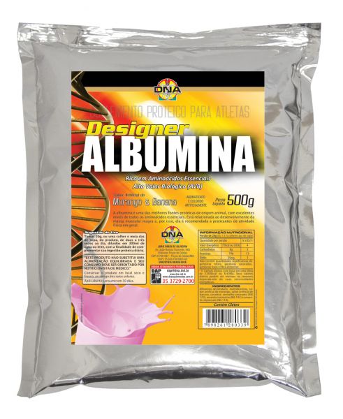 Designer Albumina - Pacote 500g - Mor. e Banana