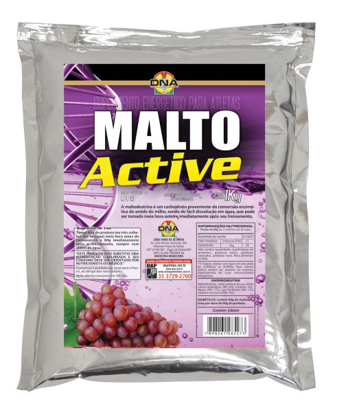 Malto Active - Pacote 1000g - Uva