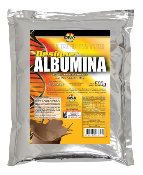 Designer Albumina - Pacote 500g - Chocolate